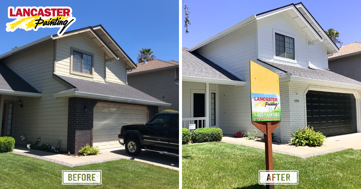 Exterior paint before and after 